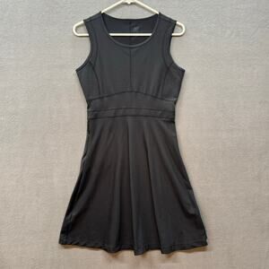 Title Nine Dream Dress Womens S Side Pocket Fit Flare Black Sporty Athletic